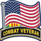 Vietnam Combat Veteran Decal USA Flag Military ProSticker 271