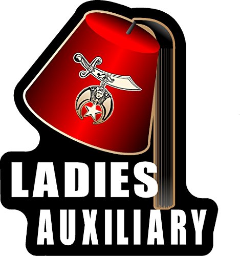 ProSticker 112V (One) Masonic Series Ladies Auxiliary Shriner Freemason Compass Decal Sticker