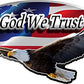ProSticker 1091 (One) 4" X 7" Military Series in God We Trust Eagle Decal Sticker