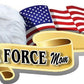 ProSticker 931 (One) 3" X 6" American Pride Series Air Force Mom Bald Eagle Decal Sticker