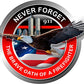 ProSticker 205 (One) 4" Patriot Series Never Forget 911, The Brave Oath of a Firefighter Thin Red Line Eagle Support Decal Sticker