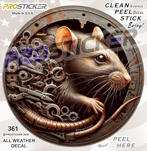 Rat Rod Decal – Vintage Look Vinyl Sticker for Cars, Trucks, Motorcycles, Toolboxes, and More – Retro Hot Rod Style Sticker Prosticker 361