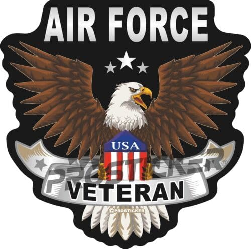 Air Force Veteran Decal USA Flag Eagle Military ProSticker 257