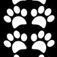 ProSticker 2106 (Eight Pack) 1.5" Harmony Series Paw Print Decal Sticker