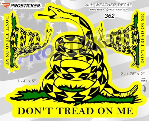 Don't Tread on Me Gadsden Flag Freedom Decal ProSticker 362 (18")