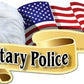 ProSticker 957 (One) 3" X 6" American Pride Series Military Police Bald Eagle Decal Sticker