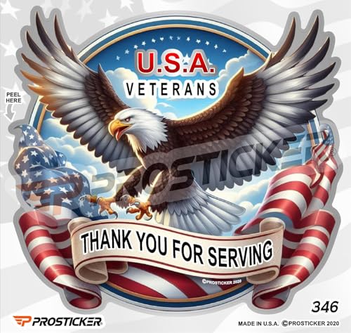 Thank You for Serving USA Veteran Decal ProSticker 346