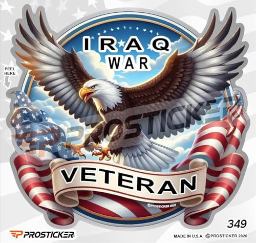 Iraq War Veteran Decal Patriotic Decal ProSticker 349