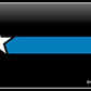ProSticker 1084 (One) 3" X 5" Patriot Series Thin Blue Line Support Decal Sticker