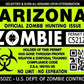 ProSticker 1213 (Two Pack) 3"x 4" Zombie Series Arizona Hunting License Permit Decal Sticker