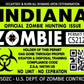 ProSticker 1224 (Two Pack) 3"x 4" Zombie Series Indiana Hunting License Permit Decal Sticker