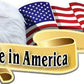 ProSticker 965 (One) 3" X 6" American Pride Series Made in America Bald Eagle Decal Sticker