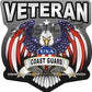 Coast Guard Veteran Decal USA Flag Eagle Military ProSticker 259