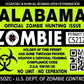 ProSticker 1211 (Two Pack) 3"x 4" Zombie Series Alabama Hunting License Permit Decal Sticker