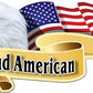 ProSticker 953 (One) 3" X 6" American Pride Series Proud American Bald Eagle Decal Sticker
