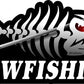 ProSticker 1512 (One) 3.5" X 7" Fishing Art Series Bowfishing Skeleton Arrow Decals Sticker