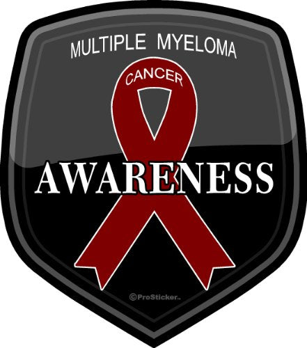 ProSticker 2522 (One) 4" Cancer Awareness Series Multiple Myeloma Decal Sticker