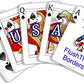 ProSticker 1110 (One) 4" x 7" Patriot Series Trump Card Flush The Borders Royal Flush Decal
