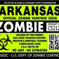 ProSticker 1214 (Two Pack) 3"x 4" Zombie Series Arkansas Hunting License Permit Decal Sticker