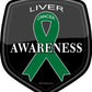 ProSticker 2510 (One) 4" Cancer Awareness Series Liver Decal Sticker