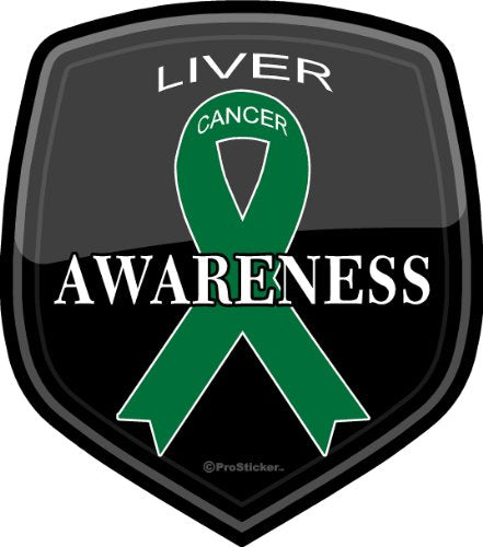 ProSticker 2510 (One) 4" Cancer Awareness Series Liver Decal Sticker