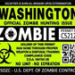 ProSticker 1257 (Two Pack) 3"x 4" Zombie Series Washington Hunting License Permit Decal Sticker