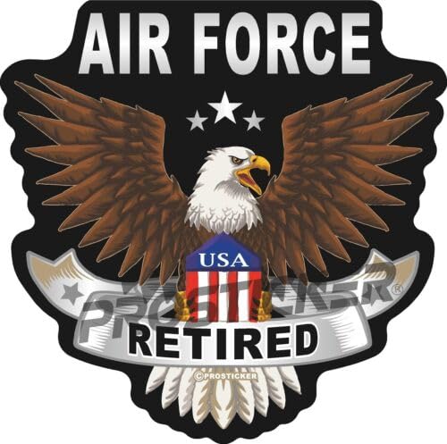 Air Force Retired Decal USA Flag Eagle Military ProSticker 253