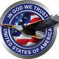 ProSticker 1088 (One) 4" Military Series in God We Trust United States of America Eagle Decal Sticker