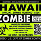 ProSticker 1221 (Two Pack) 3"x 4" Zombie Series Hawaii Hunting License Permit Decal Sticker