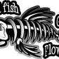 ProSticker 1511 (One) 3" X 7" Fishing Art Series Only Dead Fish Go with The Flow Skeleton Decals Sticker