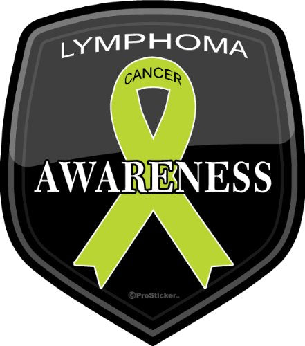 ProSticker 2516 (One) 4" Cancer Awareness Series Lymphoma Decal Sticker