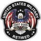 Coast Guard Retired Decal USA Flag Eagle Military ProSticker 279