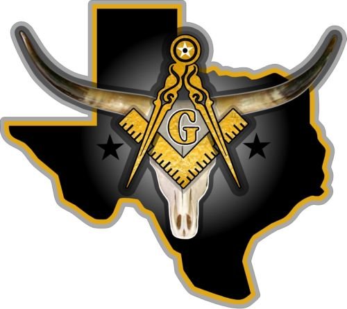 ProSticker 026 (One) 4"x 4.5" Masonic Series Freemason Compass Square Texas Decal Sticker