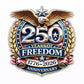 Celebrate USA's 250th Anniversary Freedom Color Decal with Trim - Premium Vinyl Sticker for Windows, Bumpers, Vehicles, Motorcycles, Glass, Laptops - Made in USA by ProSticker Model 2030