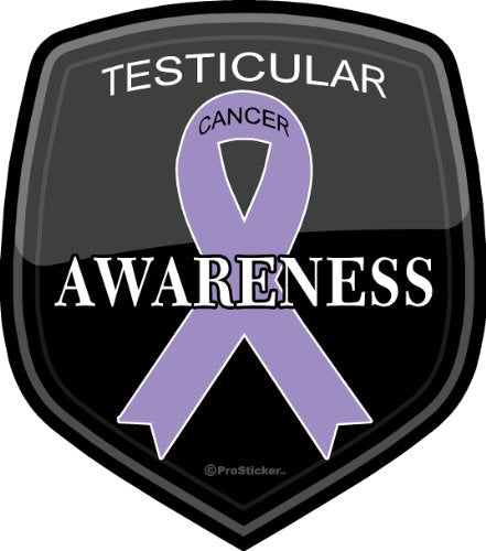 ProSticker 2514 (One) 4" Cancer Awareness Series Testicular Decal Sticker