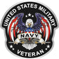 Navy Veteran USA Flag Eagle Military ProSticker 285