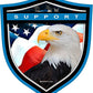 ProSticker 1085 (One) 4" Patriot Series Support Eagle Thin Blue Line Decal Sticker
