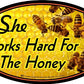 ProSticker 2140 (One) 3" X 5" Beekeeping Series She Works Hard for The Honey Decal Sticker