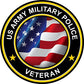ProSticker 1067 (One) 4" Military Series US Military Police Veteran Flag Decal Sticker