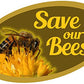 ProSticker 2152 (One) 3" X 5" Beekeeping Series Save Our Bees Decal Sticker