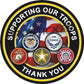 Supporting Our Troops Thank You Decal USA Flag Military ProSticker 291 (6")
