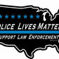 ProSticker 1121V (One) Patriot Series Police Lives Matter, Support Law Enforcement Thin Blue Line Decal Sticker