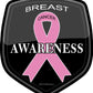 ProSticker 2509 (One) 4" Cancer Awareness Series Breast Decal Sticker