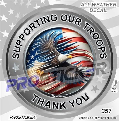 Supporting Our Troops Thank You Decal Patriotic Decal ProSticker 357