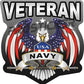 Navy Veteran Decal USA Flag Eagle Military ProSticker 261