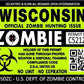 ProSticker 1259 (Two Pack) 3"x 4" Zombie Series Wisconsin Hunting License Permit Decal Sticker