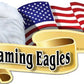 ProSticker 956 (One) 3" X 6" American Pride Series Screaming Eagles Bald Eagle Decal Sticker