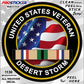 ProSticker 1130V (One) US Desert Storm Flag Decal Sticker