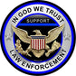 306 ProSticker (One) 8" Patriot Series Thank You Blue Who Protect and Serve Thin Blue Line Support Decal Sticker