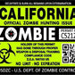 ProSticker 1215 (Two Pack) 3"x 4" Zombie Series California Hunting License Permit Decal Sticker